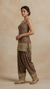 Lavender silk salwar kameez with traditional embroidery and dupatta for Diwali, festive wear and family celebrations