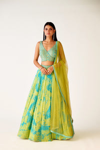 FIROZI GEORGETTE EMBROIDERED LEHENGA SET