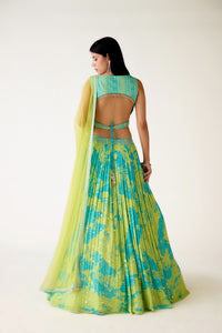 FIROZI GEORGETTE EMBROIDERED LEHENGA SET