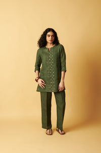 GREEN LINEN CO-ORD SET