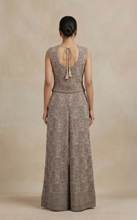 ACE THREAD EMBROIDERED SHARARA SET