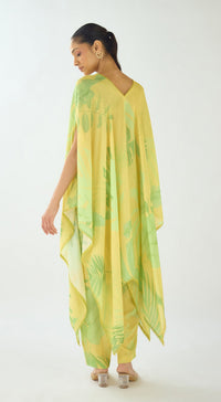 YELLOW MUSLIN PRINTED CO-ORD SET
