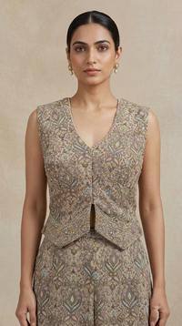 ACE THREAD EMBROIDERED SHARARA SET