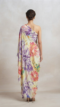 MULTICOLOUR EMBROIDERED ONE SIDE CARNIVAL DRESS